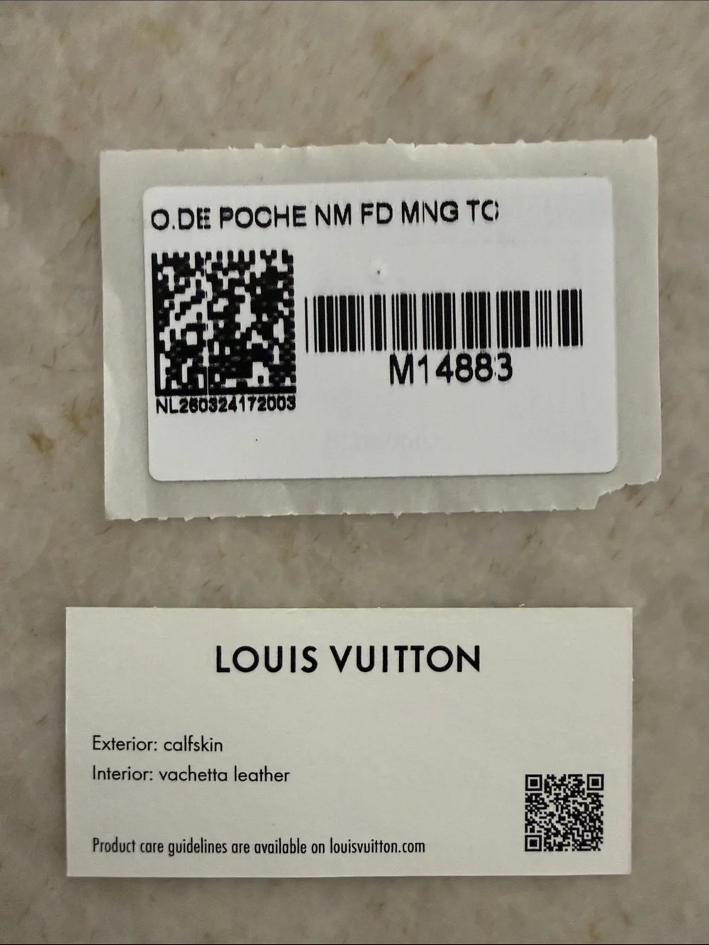 AUTHENTIC Louis Vuitton Orange Tennis Court Leather Wallet